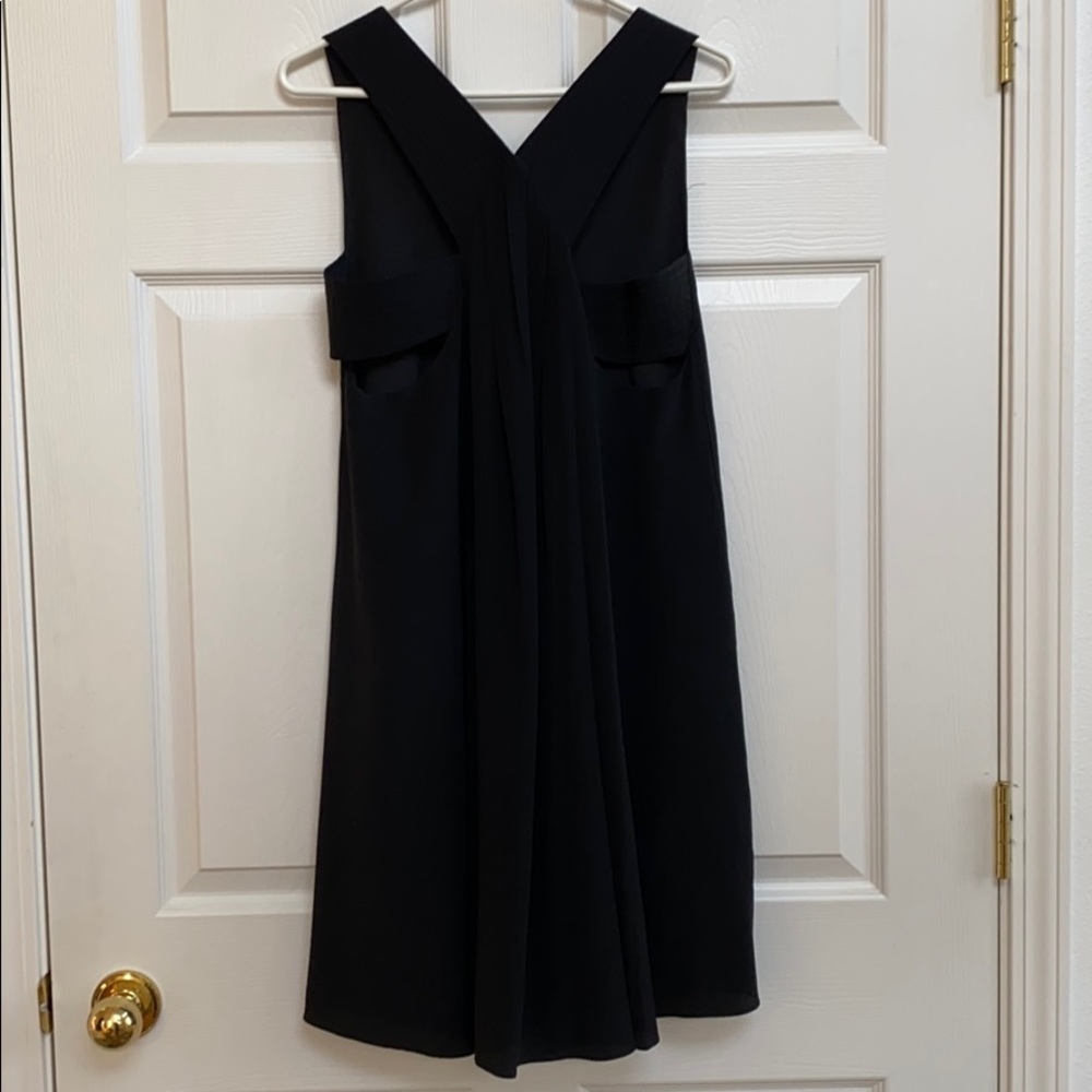 Club Monaco Strappy Black Dress w/Pleated Back